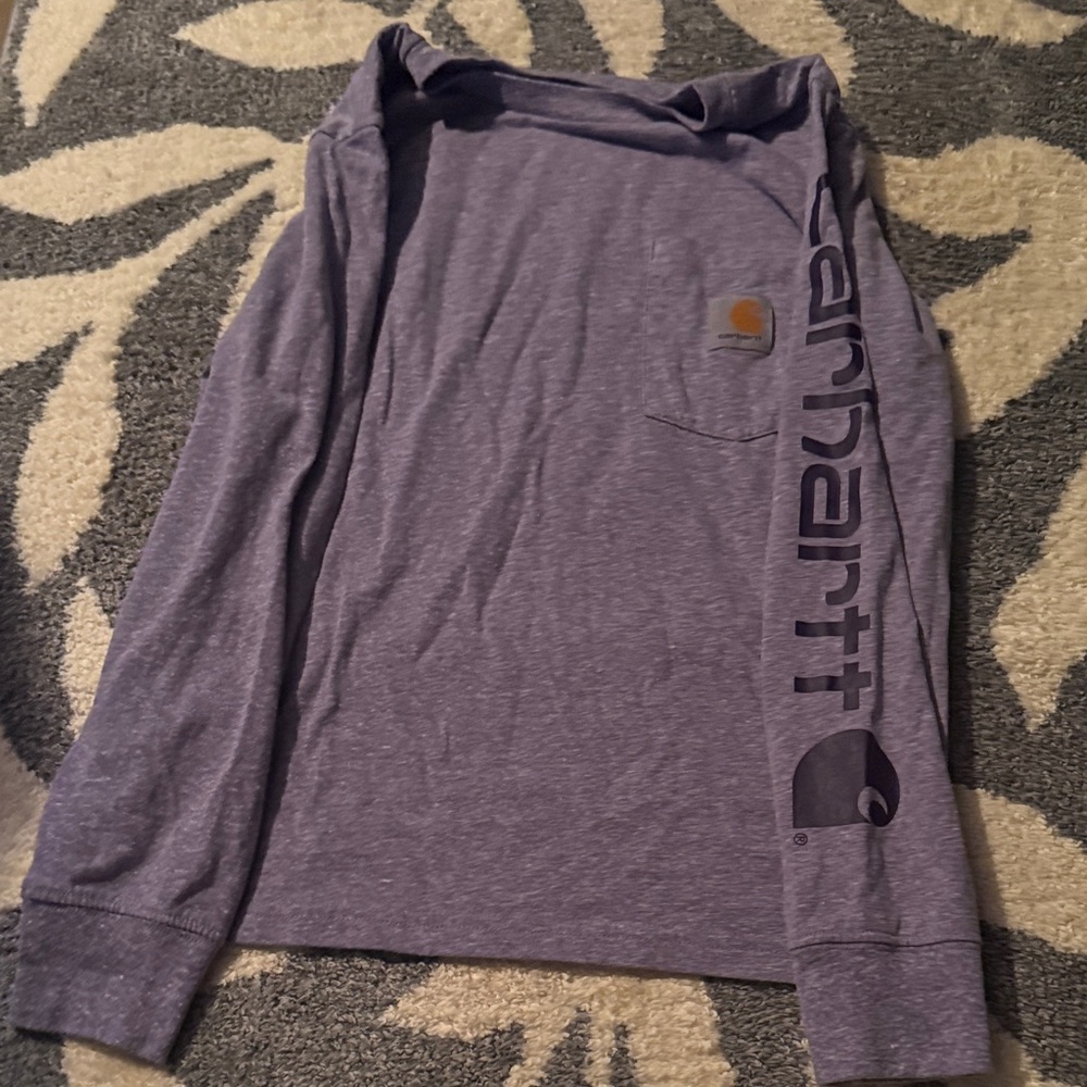 Carhartt Heathered Purple Long Sleeve Tee